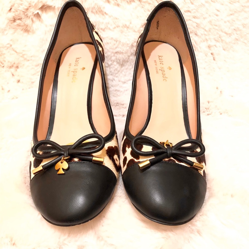 Kate Spade Leopard print wedge
